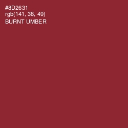 #8D2631 - Burnt Umber Color Image